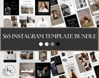 Instagram Template Bundle | Instagram Templates | Neutral Insta Templates | Instagram Template Bundle Canva | Luxury Instagram Templates