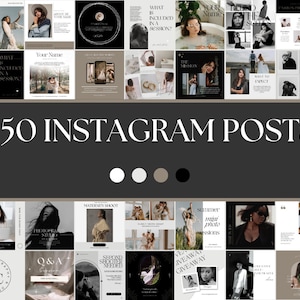 Instagram Post Vorlage | Instagram Vorlage | Instagram Posts Neutral | Fotograf Instagram Post Template | Luxus Instagram Template