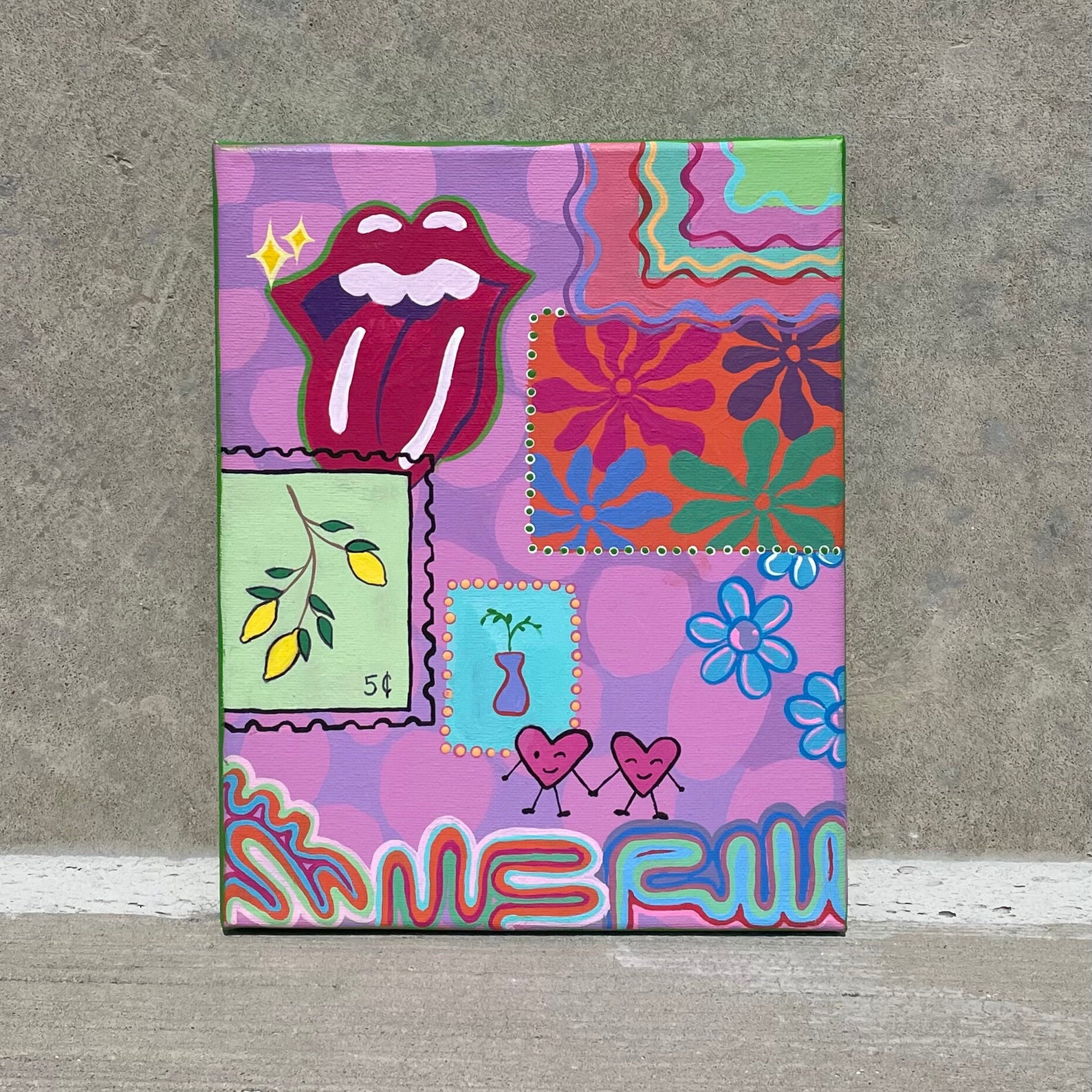 Aesthetic Room Decor Hand Painted - Etsy
