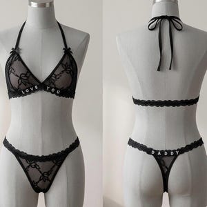 Cadeau petit ami, String prénom personnalisé, String personnalisé, Cadeau couple, Cadeau pour mari, String personnalisé avec nom, Cadeau Saint-Valentin image 12
