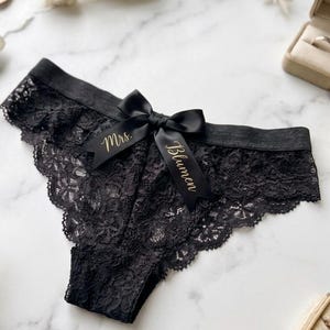 Custom Name Thong, Personalized Underwear, Boyfriend Gift, Husband Gift, Funny Romantic Gift for Him image 8