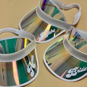 Personalized Bride Visor Bachelorette Visors Bachelorette Party Sun Visors Beach Bachelorette Gifts Pool Party Bachelorette Party Favors