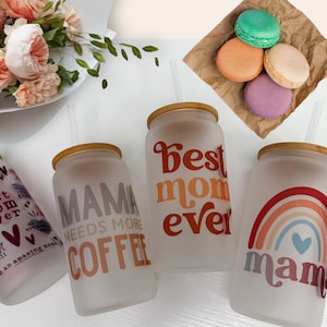 Mama Needs Coffee! Best Mom Ever Coffee Cup, Mothers Day Gift, Mom Coffee Cup, Custom Glass Tumbler for Mom, Mom Birthday Gift, Gift for Mom