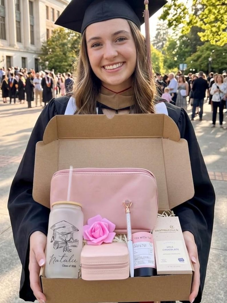 Custom Graduation Gift for Her, Personalized Gift Box, College Grad Gift, High School Graduation Gift, Name Gift image 2