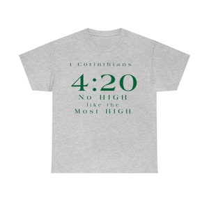 1 Kor 4,20 Kein Hoher gleicht dem Allerhöchsten