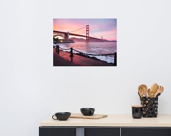 Matte Paper Poster - San Francisco Golden Gate Bridge