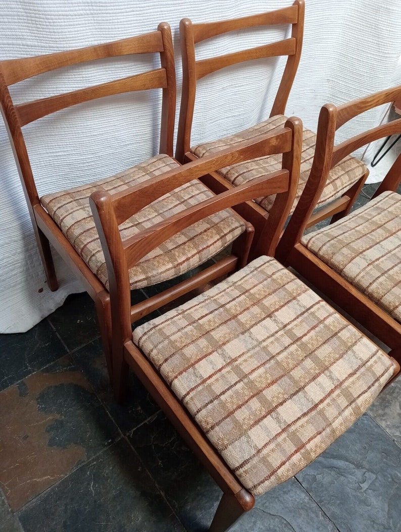 Mid Century Teak Dining Chairs image 7