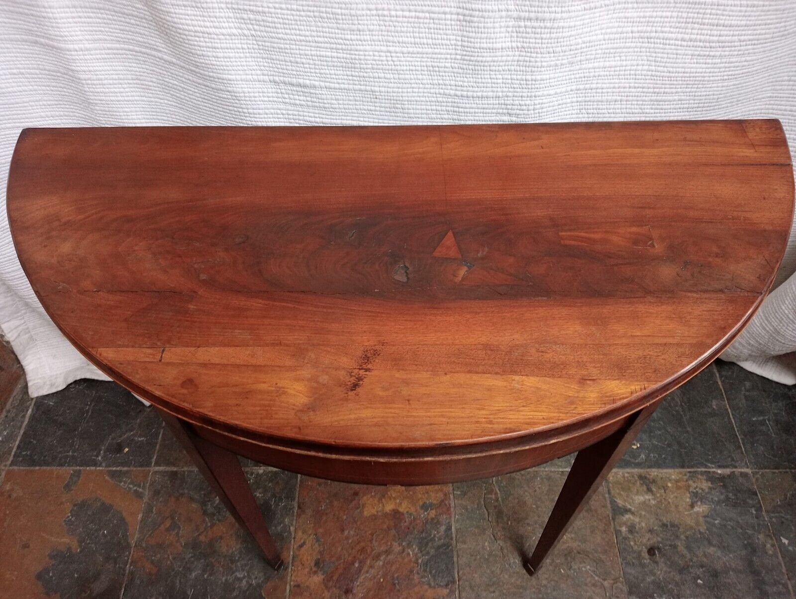 Vintage Half Moon Fold Out Games Table Etsy UK