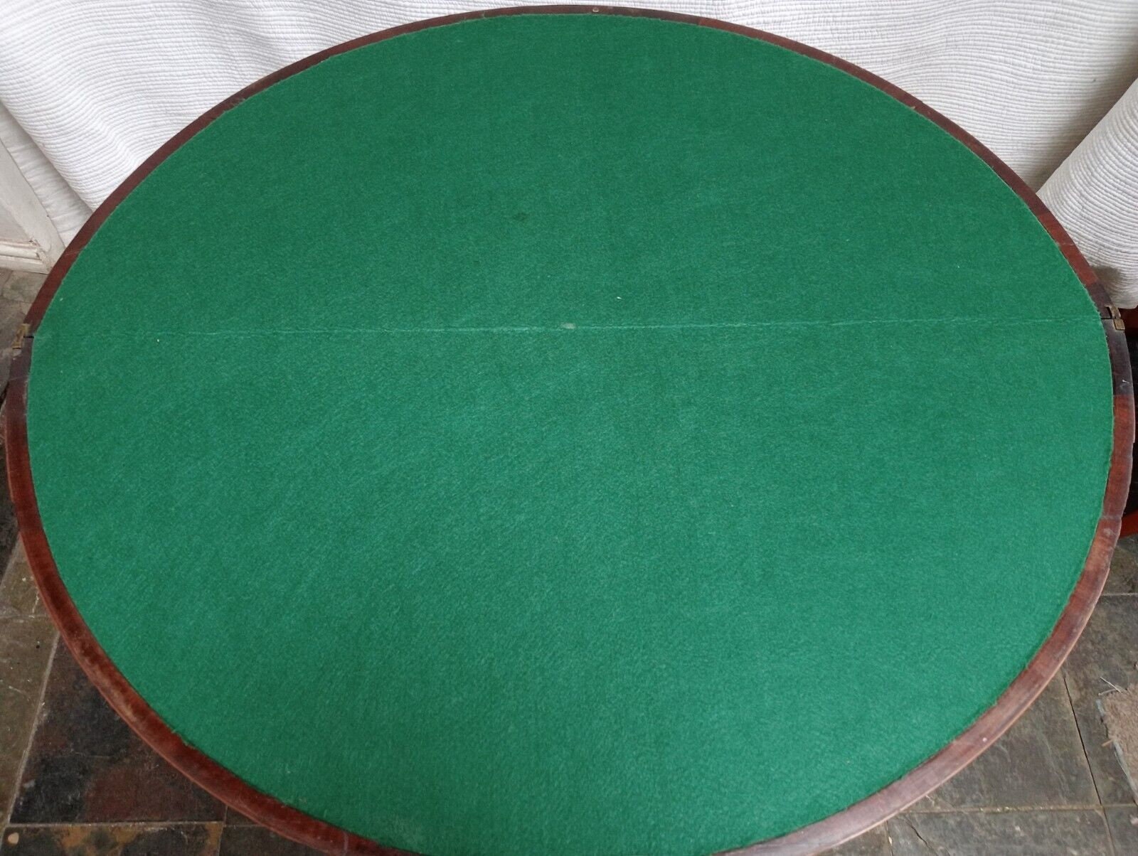 Vintage Half Moon Fold Out Games Table Etsy UK