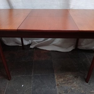 Mid Century Teak Extendable Dining Table By White & Newton image 7