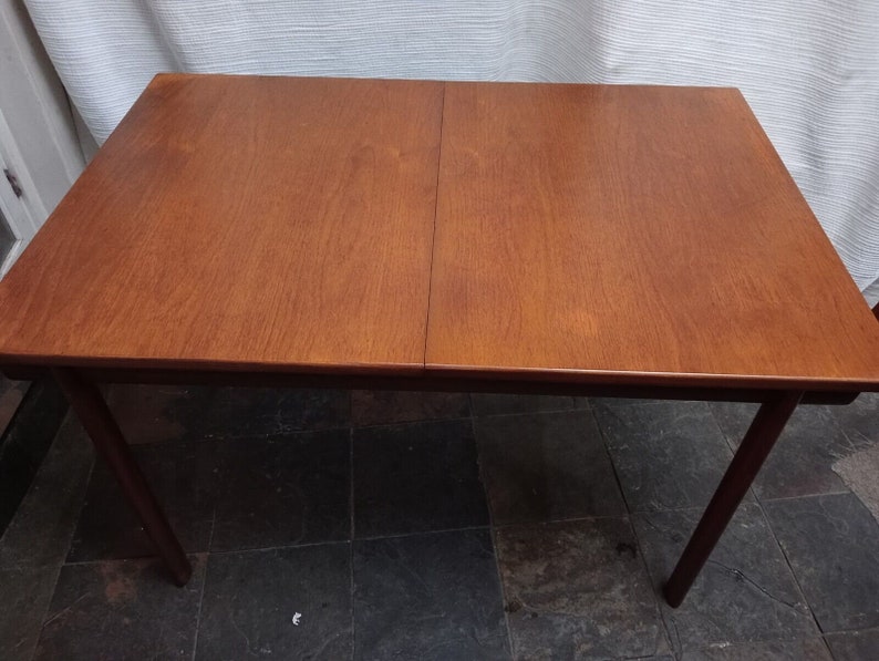 Mid Century Teak Extendable Dining Table By White & Newton image 1