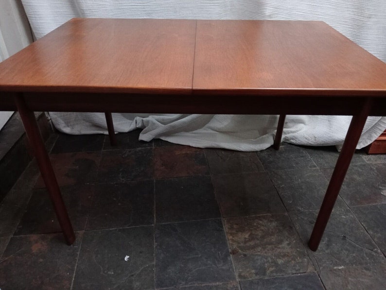 Mid Century Teak Extendable Dining Table By White & Newton image 3