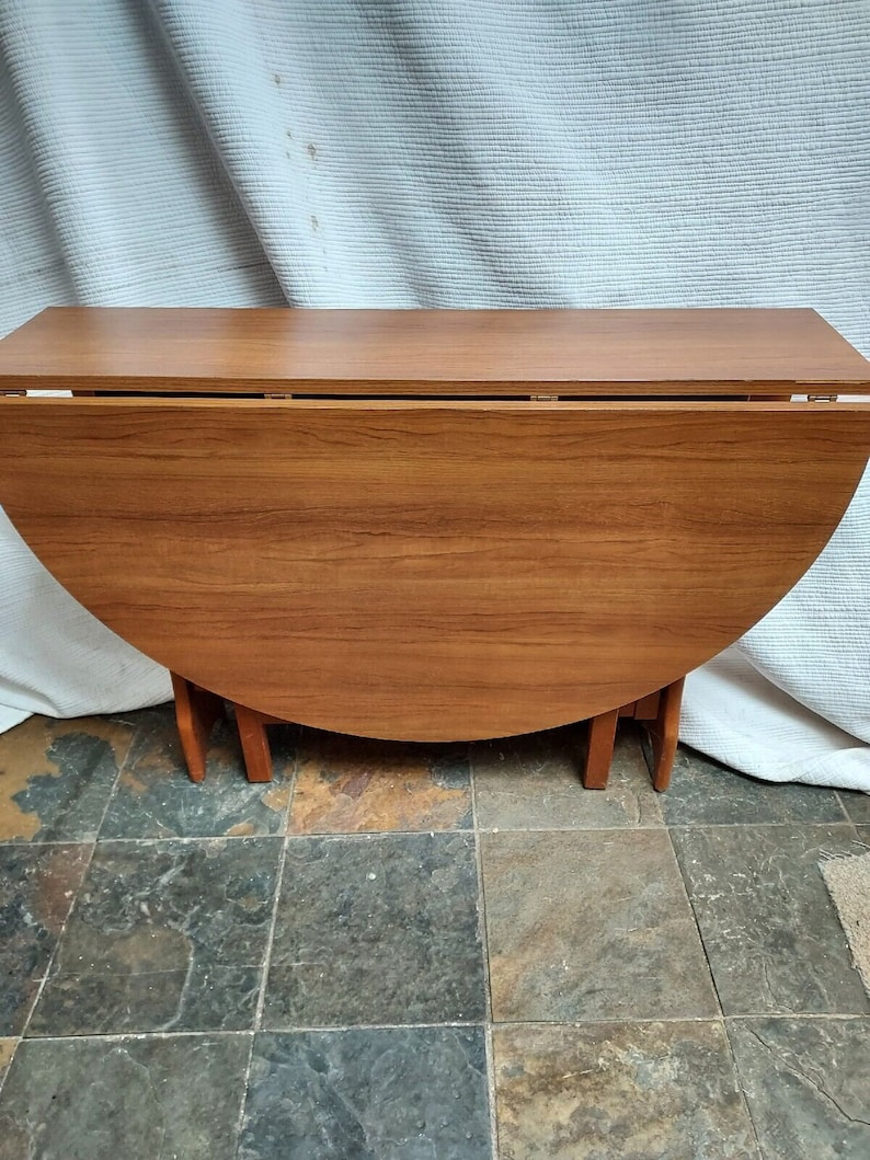 Vintage Retro Teak Wood Folding Dining Table by Schreiber - Etsy UK
