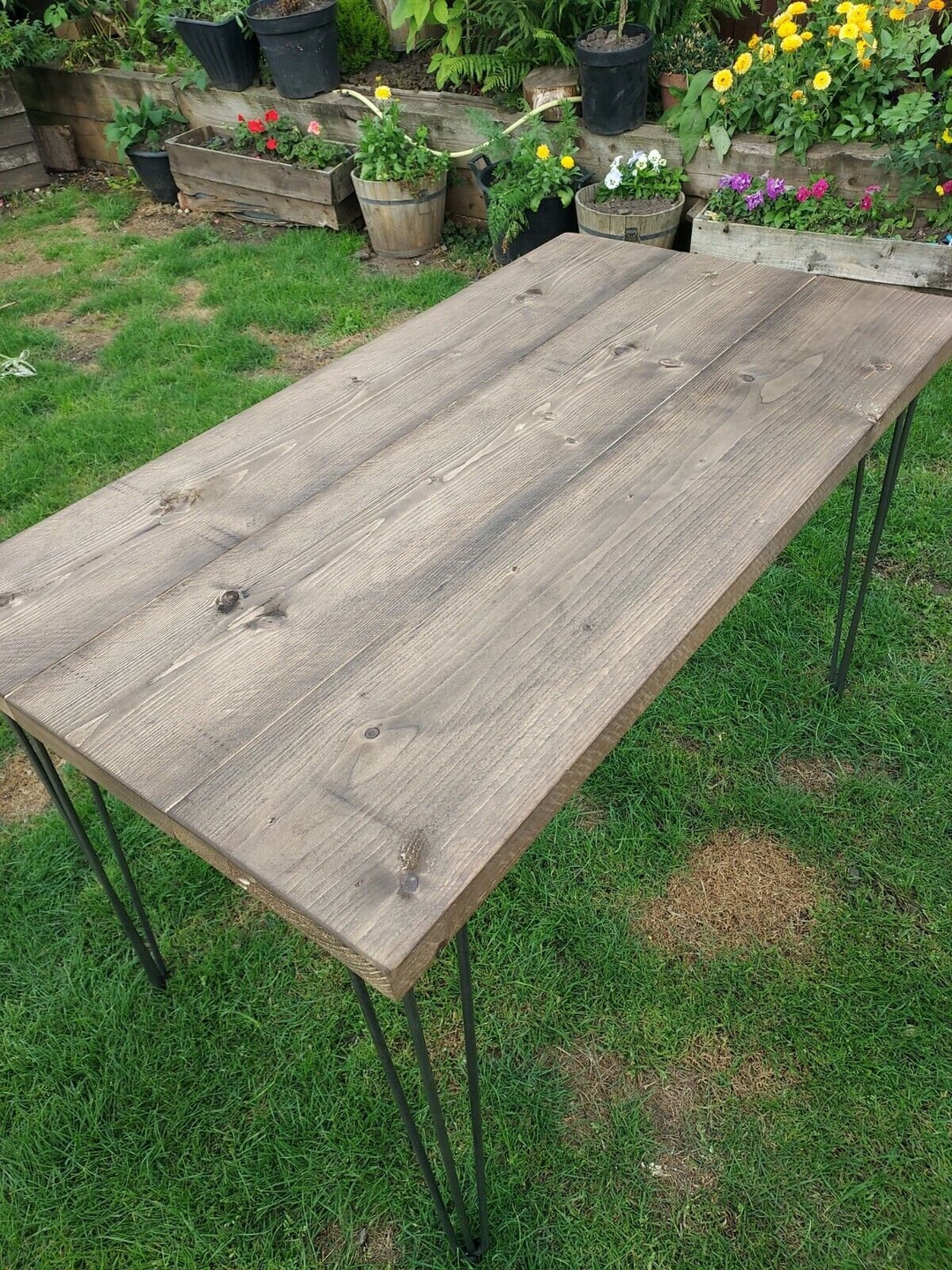 Scaffold Board Table on Hairpin Legs Etsy