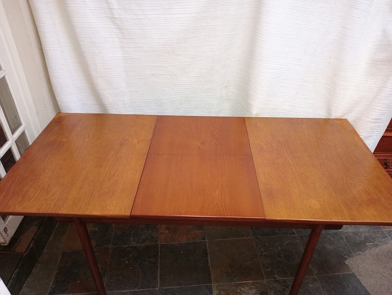 Mid Century Teak Extendable Dining Table By White & Newton image 2