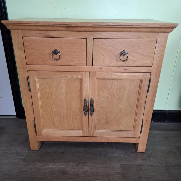 Solid Oak Small Sideboard