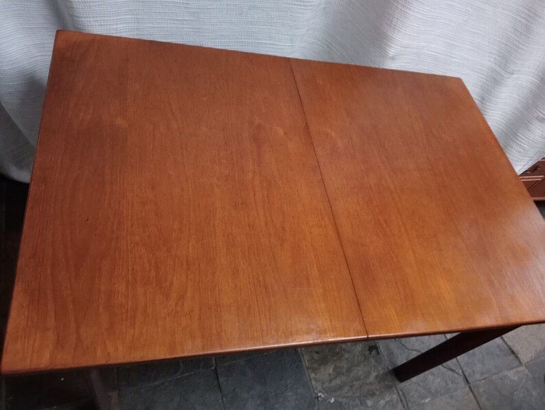 Mid Century Teak Extendable Dining Table By White & Newton image 5