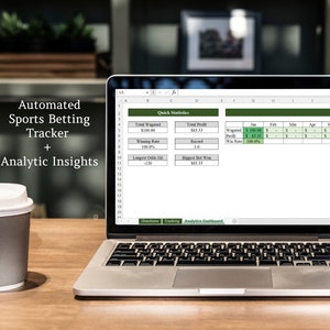 Automatic Sports Betting Tracker and Analytics Dashboard - Super Easy to Use!