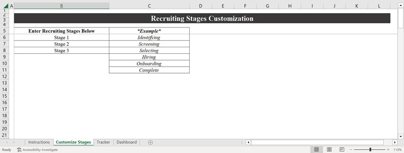 Recruiting Tracker and Dashboard Excel Template - Etsy