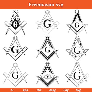 Freemason Svg, Masonic Svg, Masonic Svg Bundle, Third Eye Svg, Freemason Logo, instant download,Masonic Clipart, Freemason Png, Evil Eye Svg