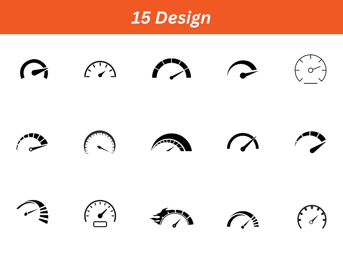 Speedometer SVG, Speedometer Silhouette, Speedometer SVG Bundle ...