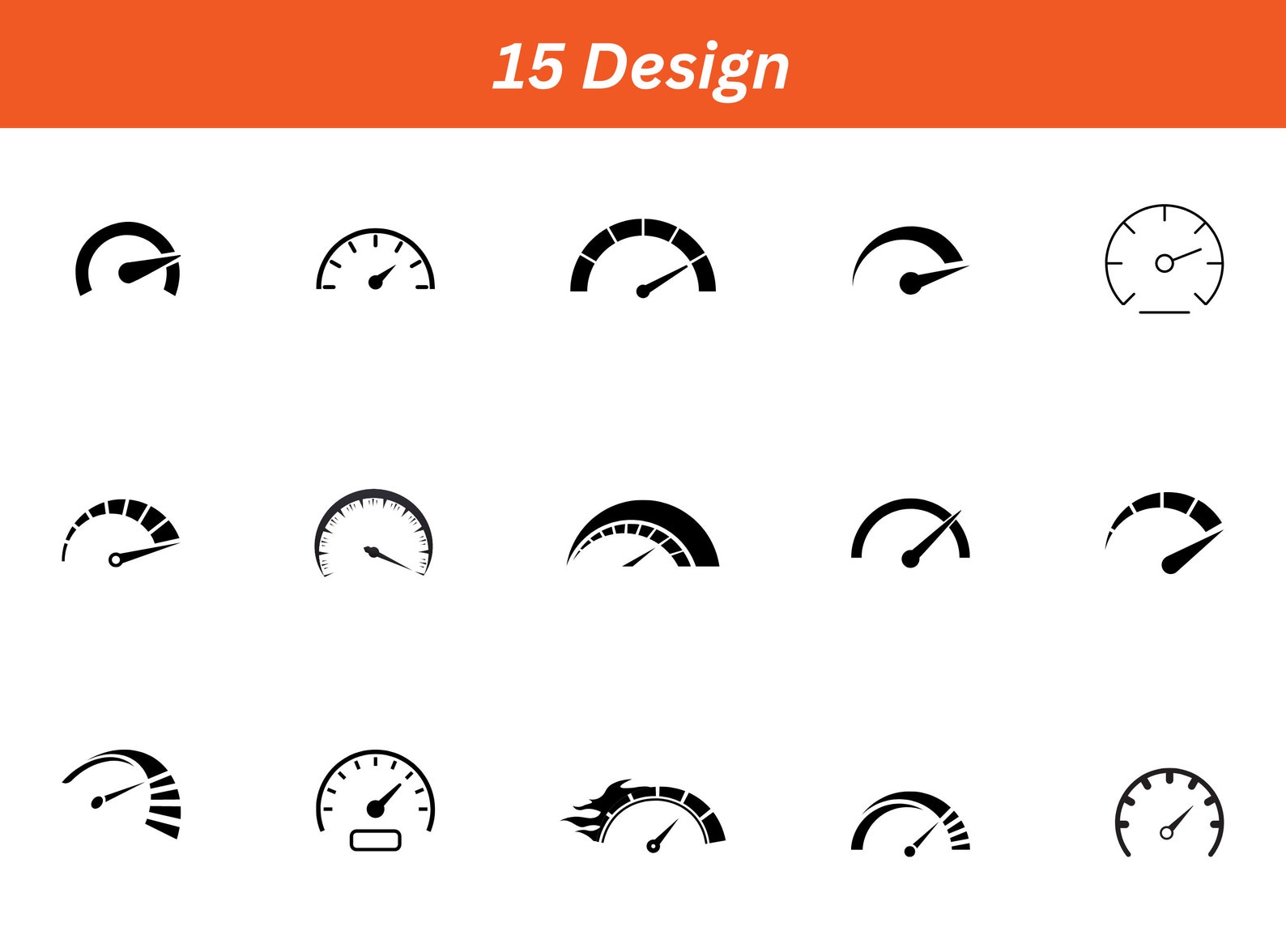 Speedometer SVG, Speedometer Silhouette, Speedometer SVG Bundle