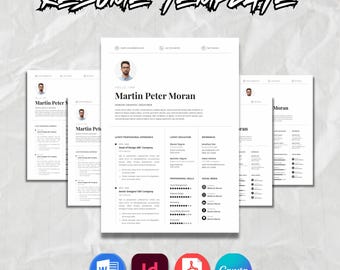 Minimalist ATS Friendly Resume Template for Google Docs, Cover Letter ...