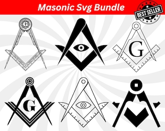 フリーメイソンの SVG バンドル: フリーメイソンのシンボル、スクエア