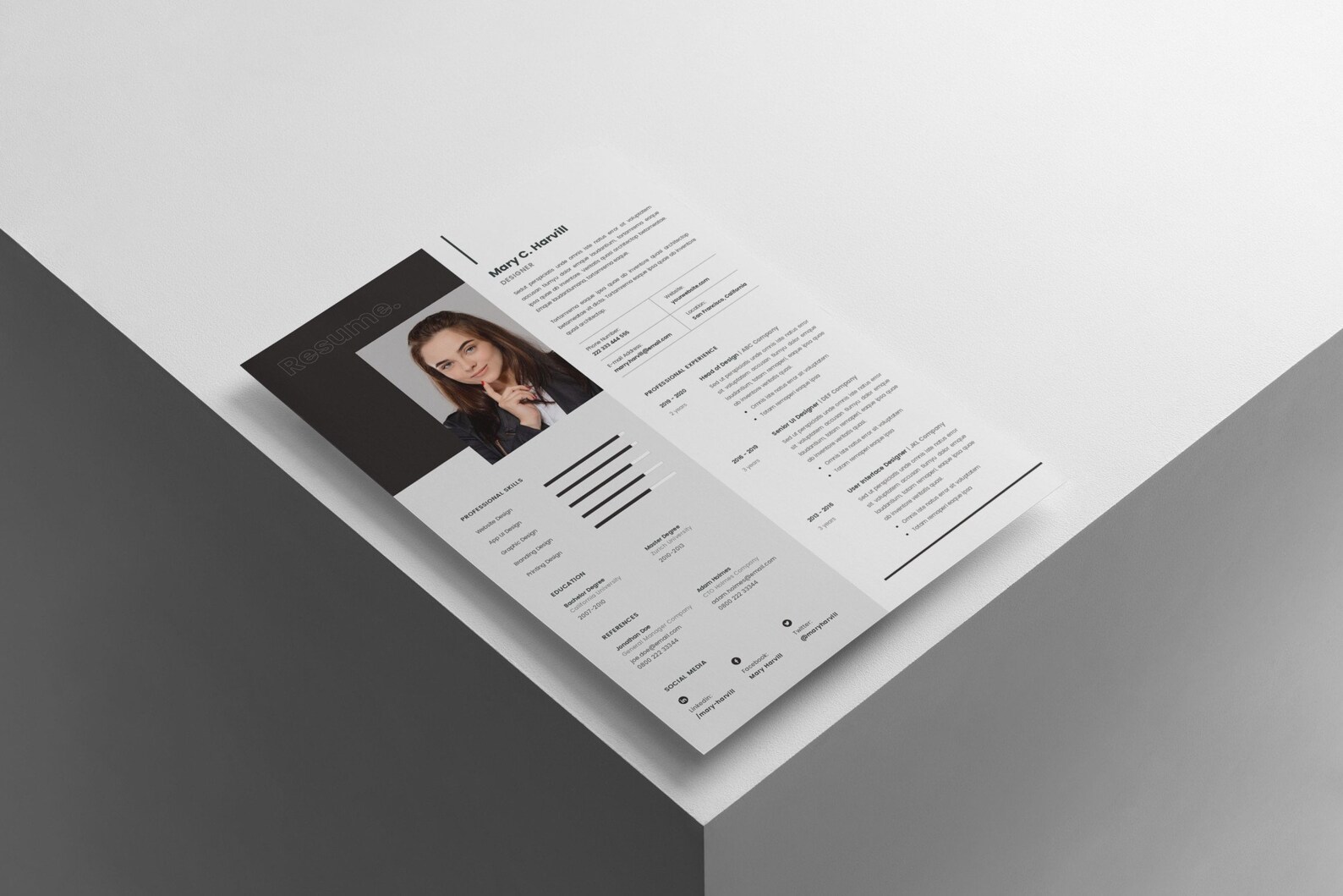 Modern Resume Template 2024 Resume - Il 1588xN.6094043965 Mmm7 