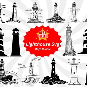 Lighthouse Svg File, Lighthouse Svg, Sea Svg, Lighthouse Clipart, Lighthouse Png, Nautical Svg, Lighthouse Cut Files, Lighthouse Vector