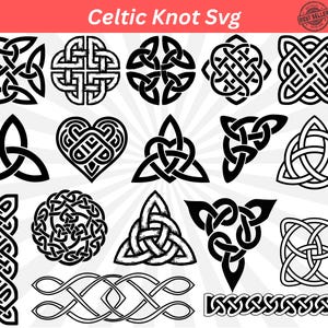 Celtic Knot Svg, Celtic Clipart, Celtic Corner Svg, Knots Clovers, Celtic Knot Clipart, Celtic Knot Silhouette, Celtic Knot, Celtic Knot Png