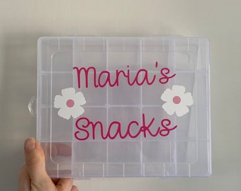 personalised travel snack box