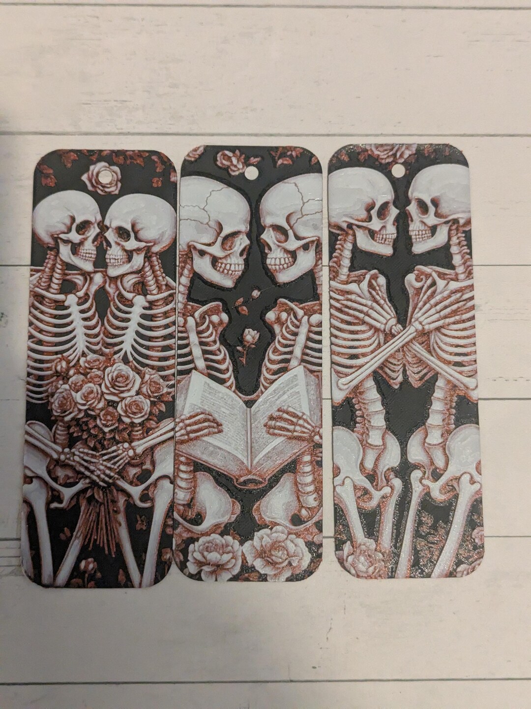 3D Printed Skeleton Bookmark Set – Pack of 3 Creepy Page Keepers - Etsy UK