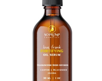 Organic Fortifying Frankincense Resin Infused Anti Aging Facial Oil Serum | Castor Oil | Black Seed Oil | Jojoba Oil |  Frankincense Resin