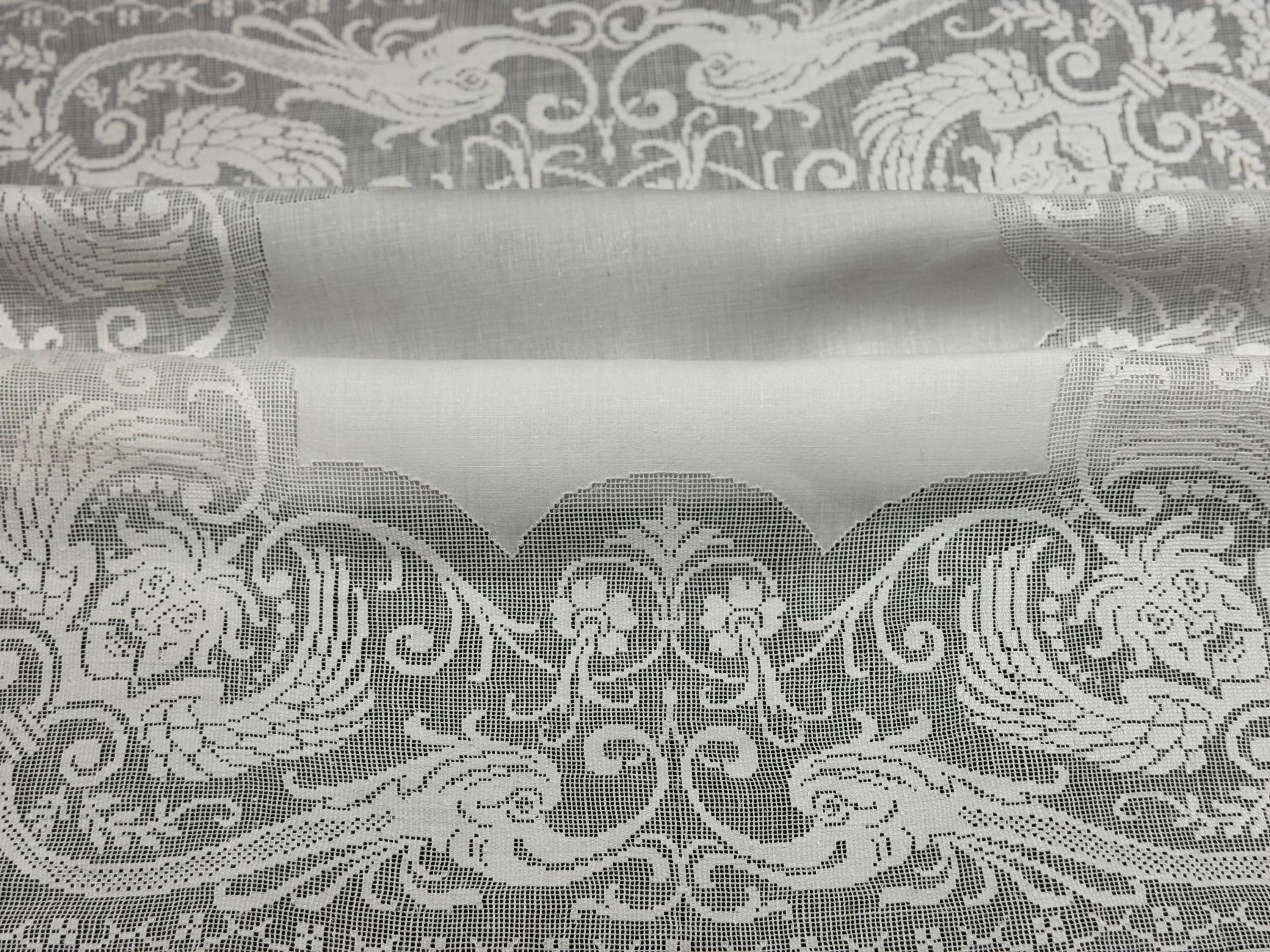 Antique SICILIAN Table Linen, Handmade Drawn Work Sfilato Siciliano ...