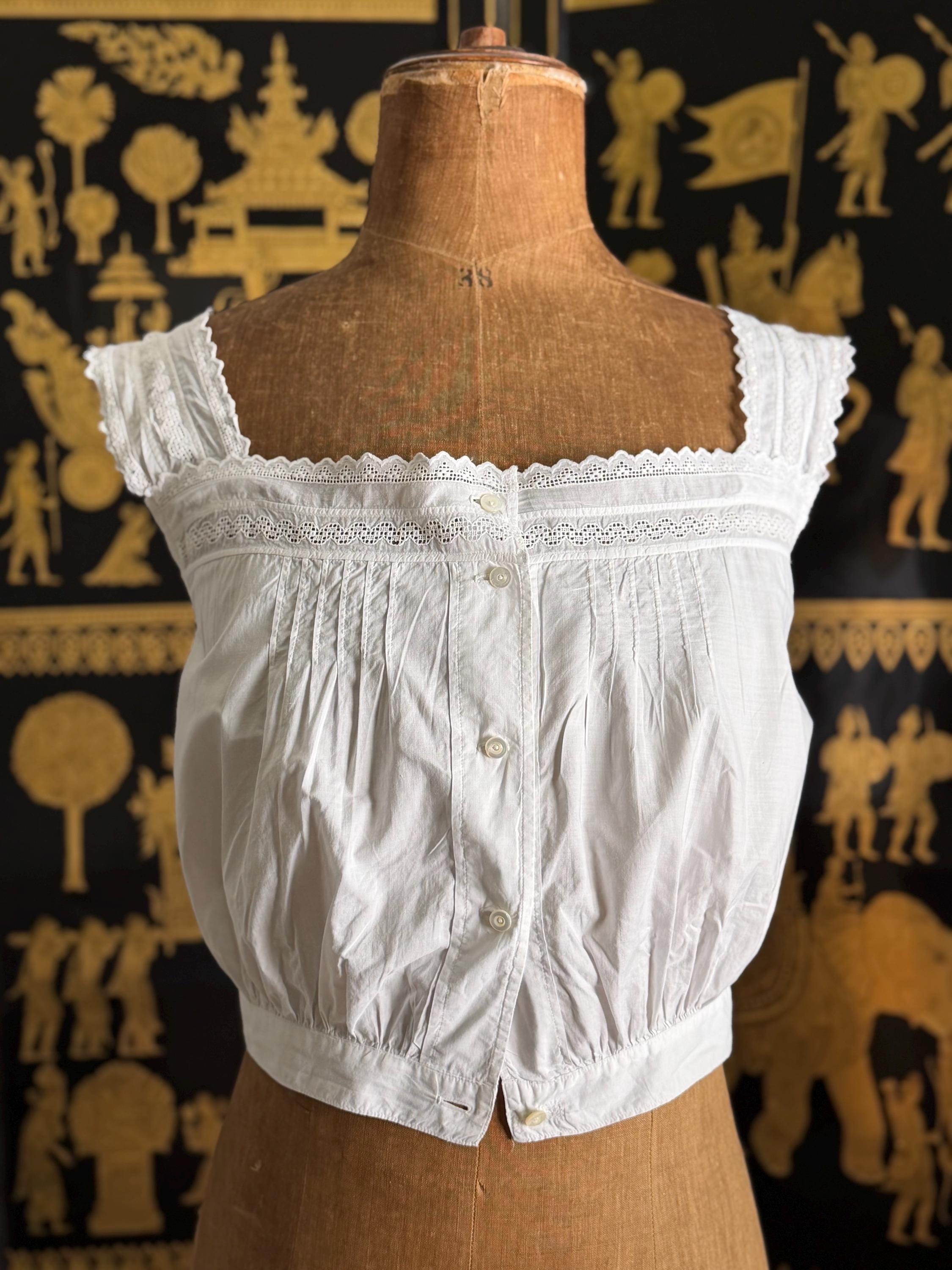 Vintage Corset Cover Top - Etsy