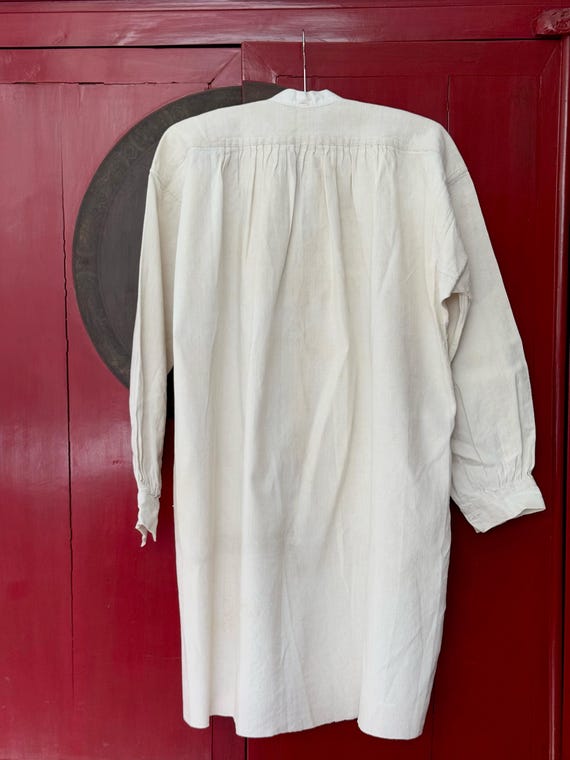 1850s-1870s Authentic French Chemise, Hand-spun H… - image 6