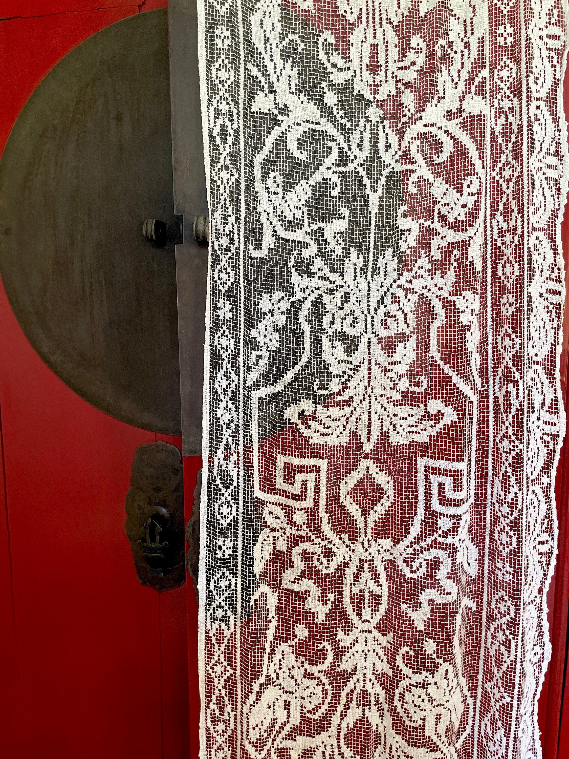 French Filet Lace Curtains - Etsy
