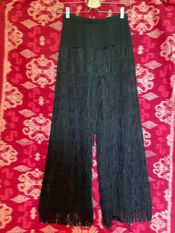 ORIGINAL 1960s Tiered Fringe Pants or Trousers - … - image 4