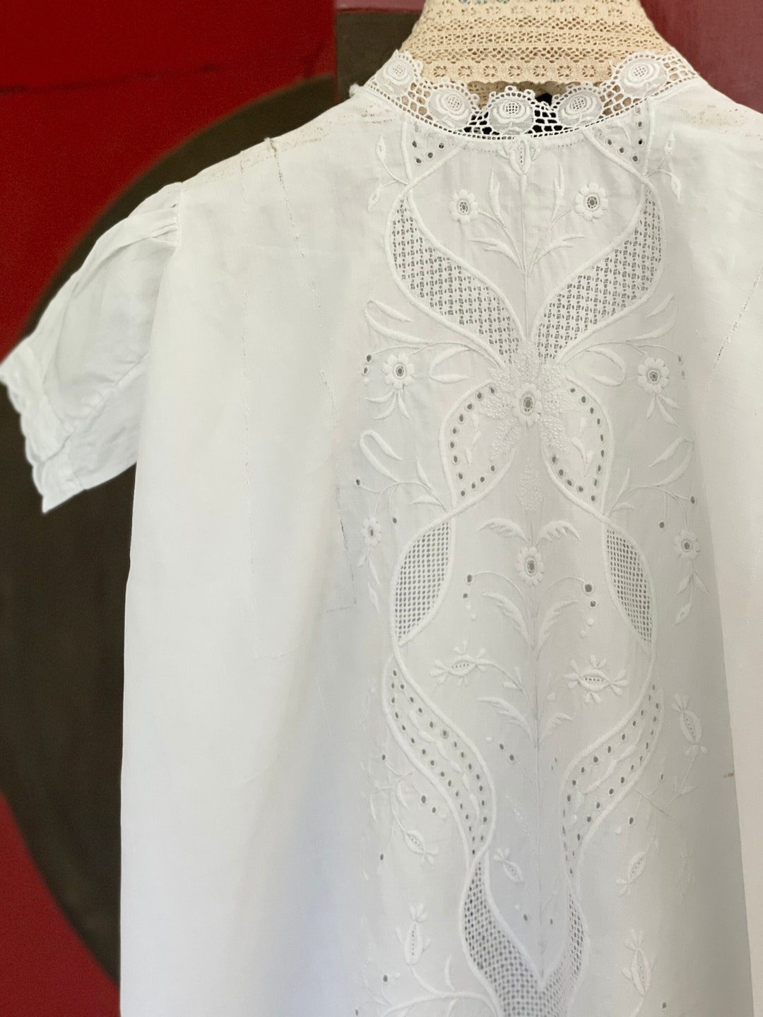 Antique Italian Christening Gown 1800s Handmade Etsy