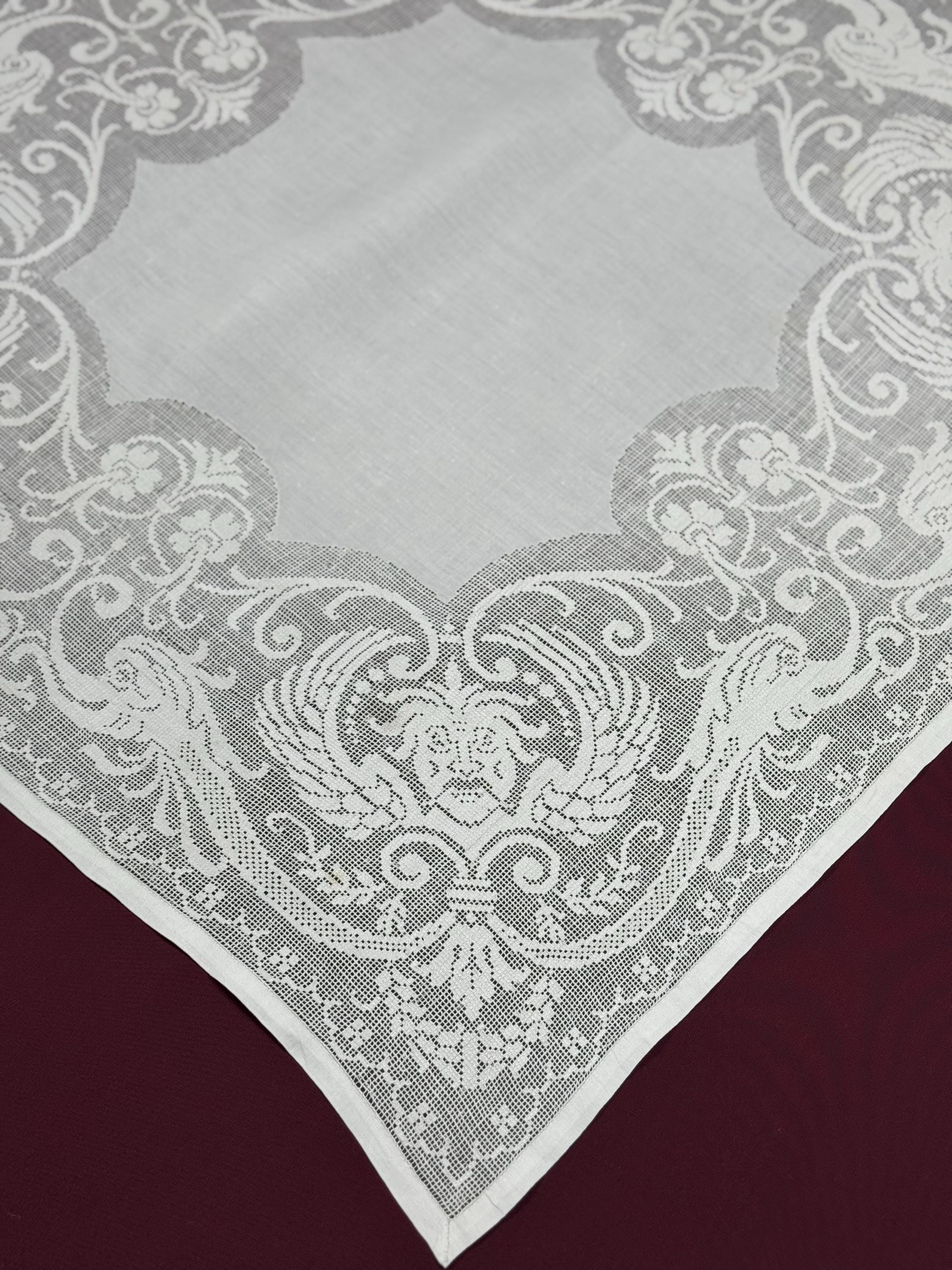 Antique SICILIAN Table Linen, Handmade Drawn Work Sfilato Siciliano ...