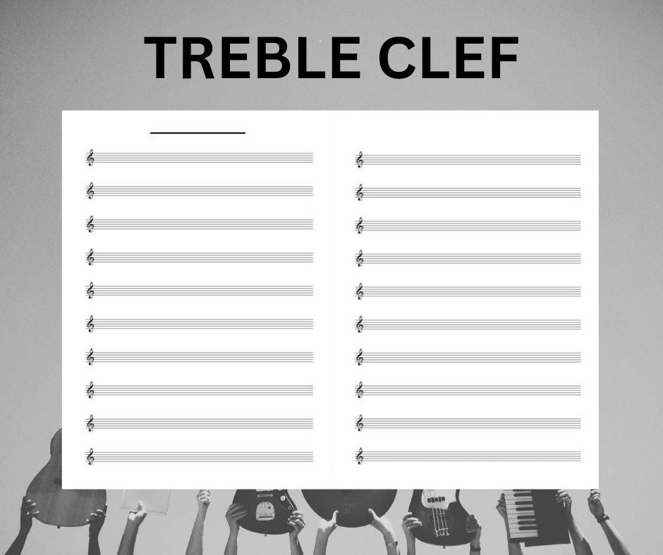 Bundle Printable A4 Sheet Music. Blank Sheet Music Printable. Blank ...