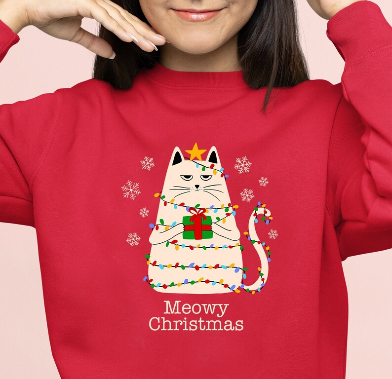Funny Cat Christmas Sweaters 