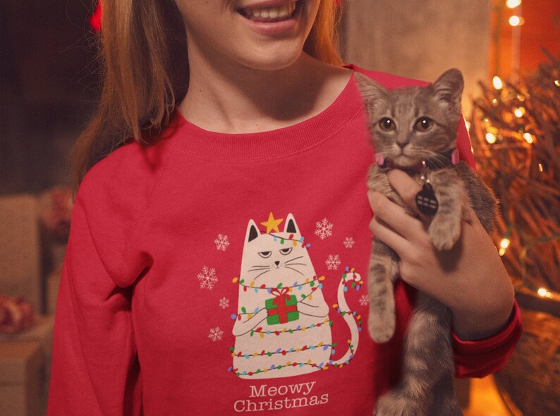 Funny Cat Christmas Sweaters 