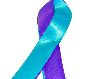 Set of 25 - Ready-to-Wear Suicide Awareness Ribbons | Pre-Pinned Support Ribbons for Prevention & Advocacy