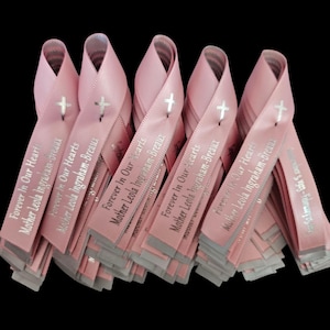 Custom Double Memorial Ribbons - 25 Pin on, Ready to Wear, custom lapel satin ribbons. SHIPS in 24 hours