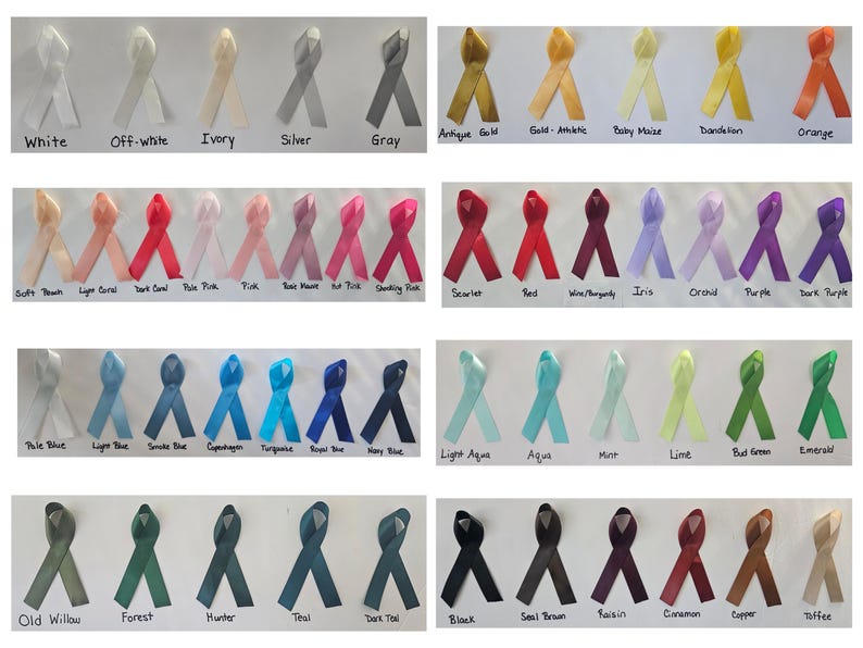 Personalized Memorial Ribbon Pin: Celebration of Life, Custom Satin ...