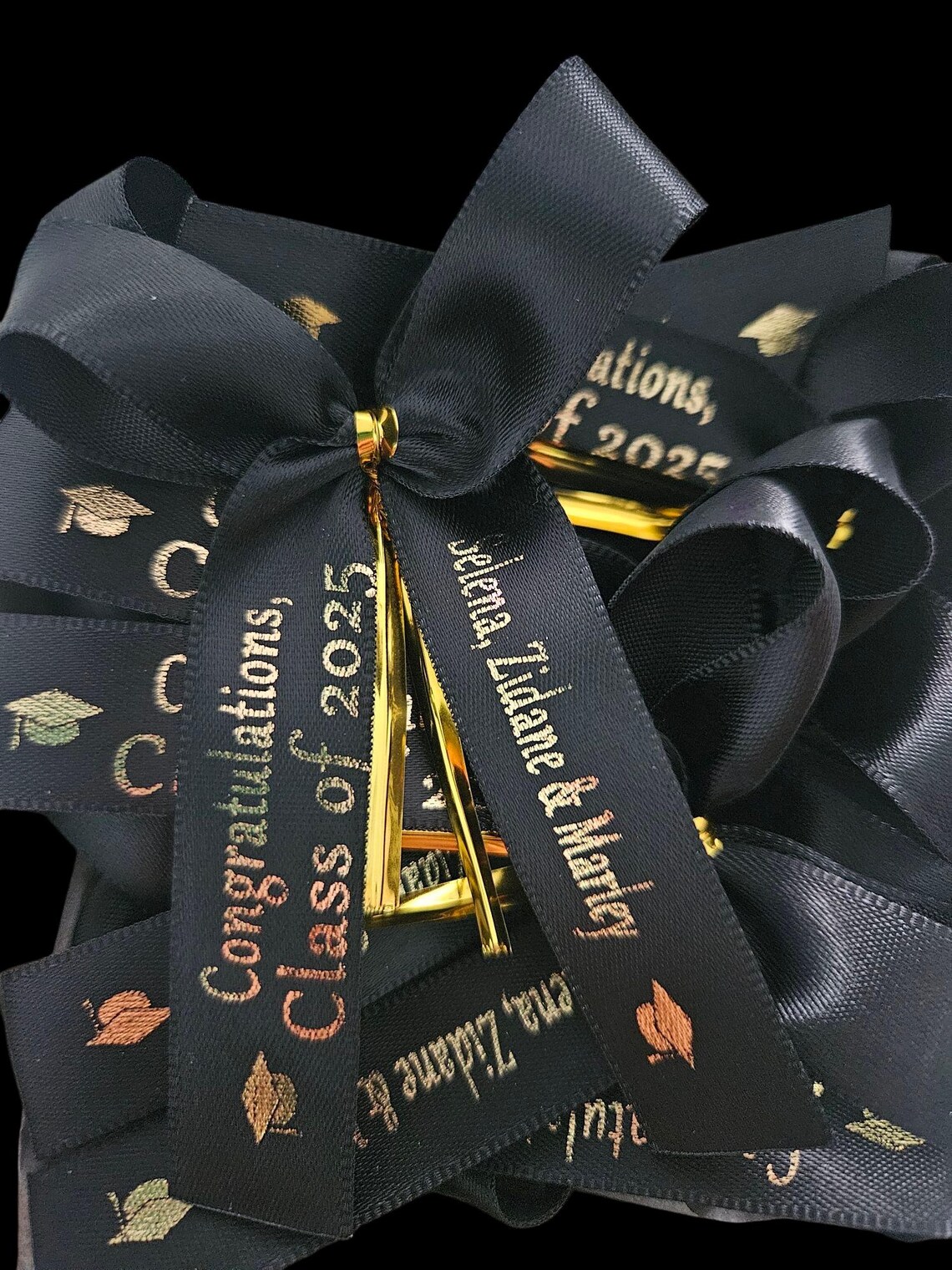 Custom Satin Graduation Ribbons: Personalized Party Favors, Set of 30 ...
