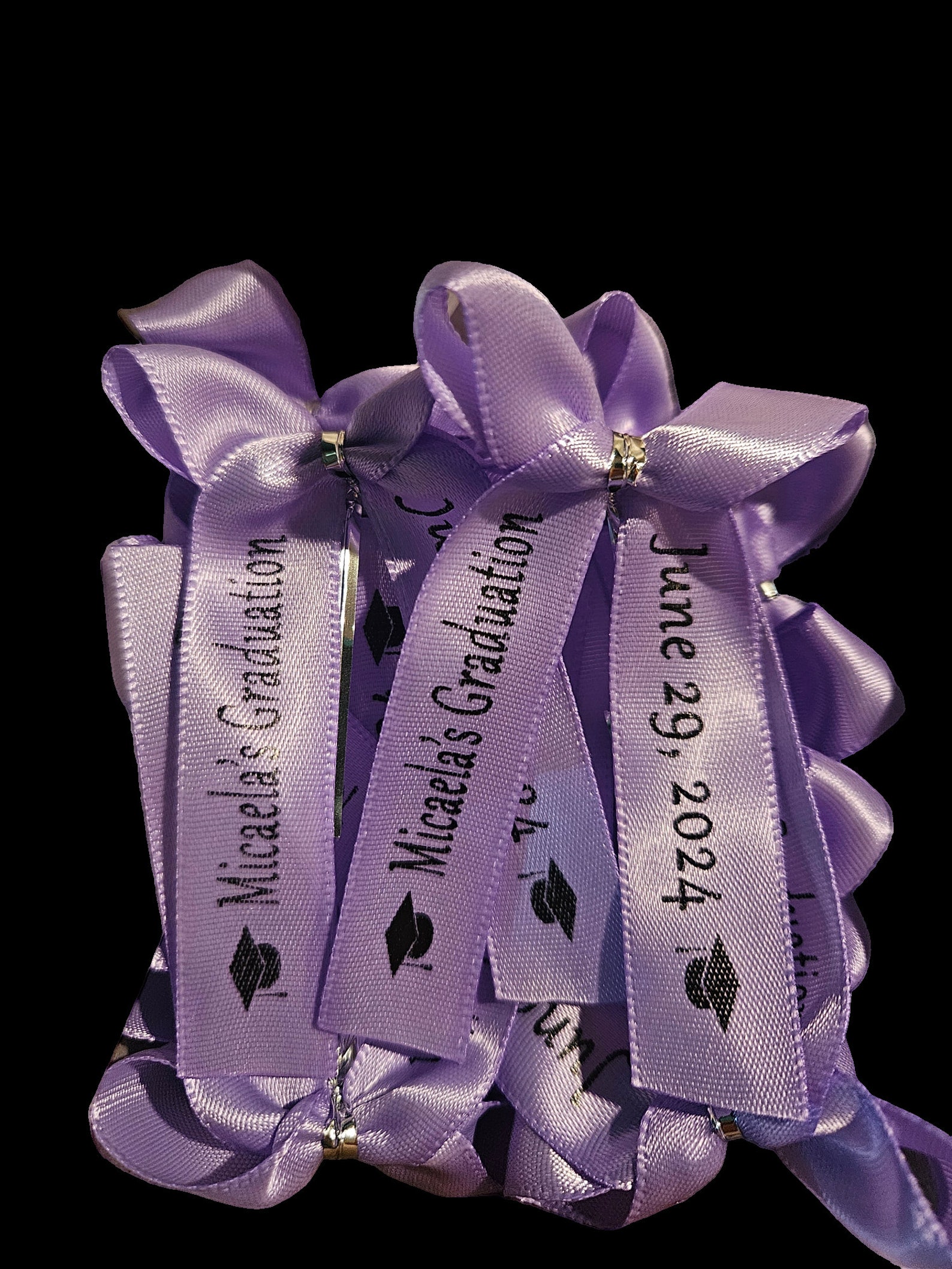 Custom Graduation Ribbons Custom Satin Graduation Ribbons: Personalized Party Favors, Set of 30 ...