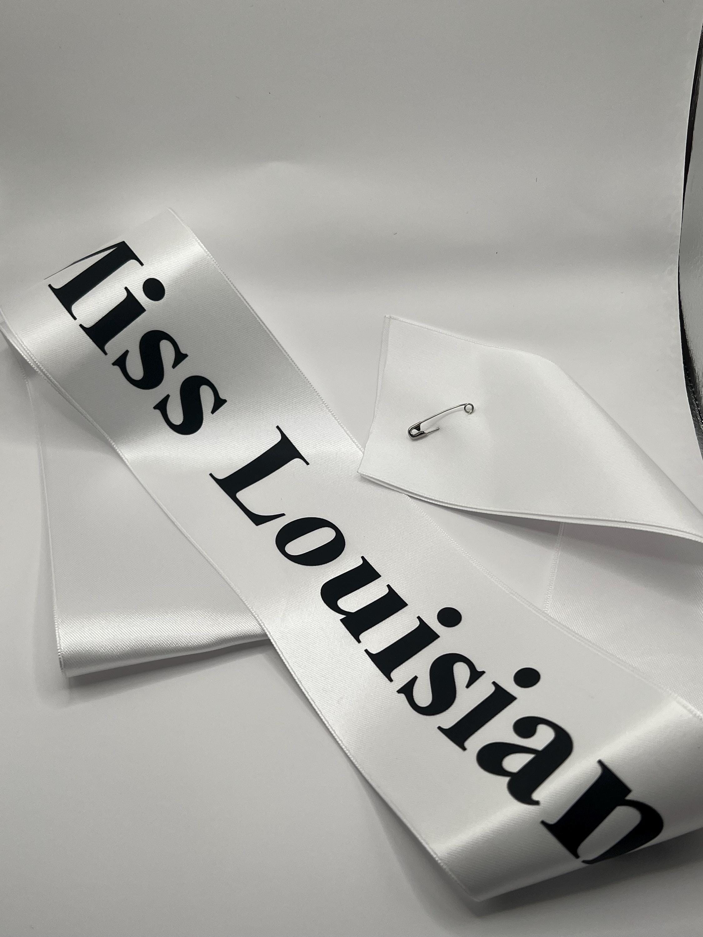 Personalized Robe Pageant Custom State Satin Pageant Sash, Personalized Costume Sash - Etsy
